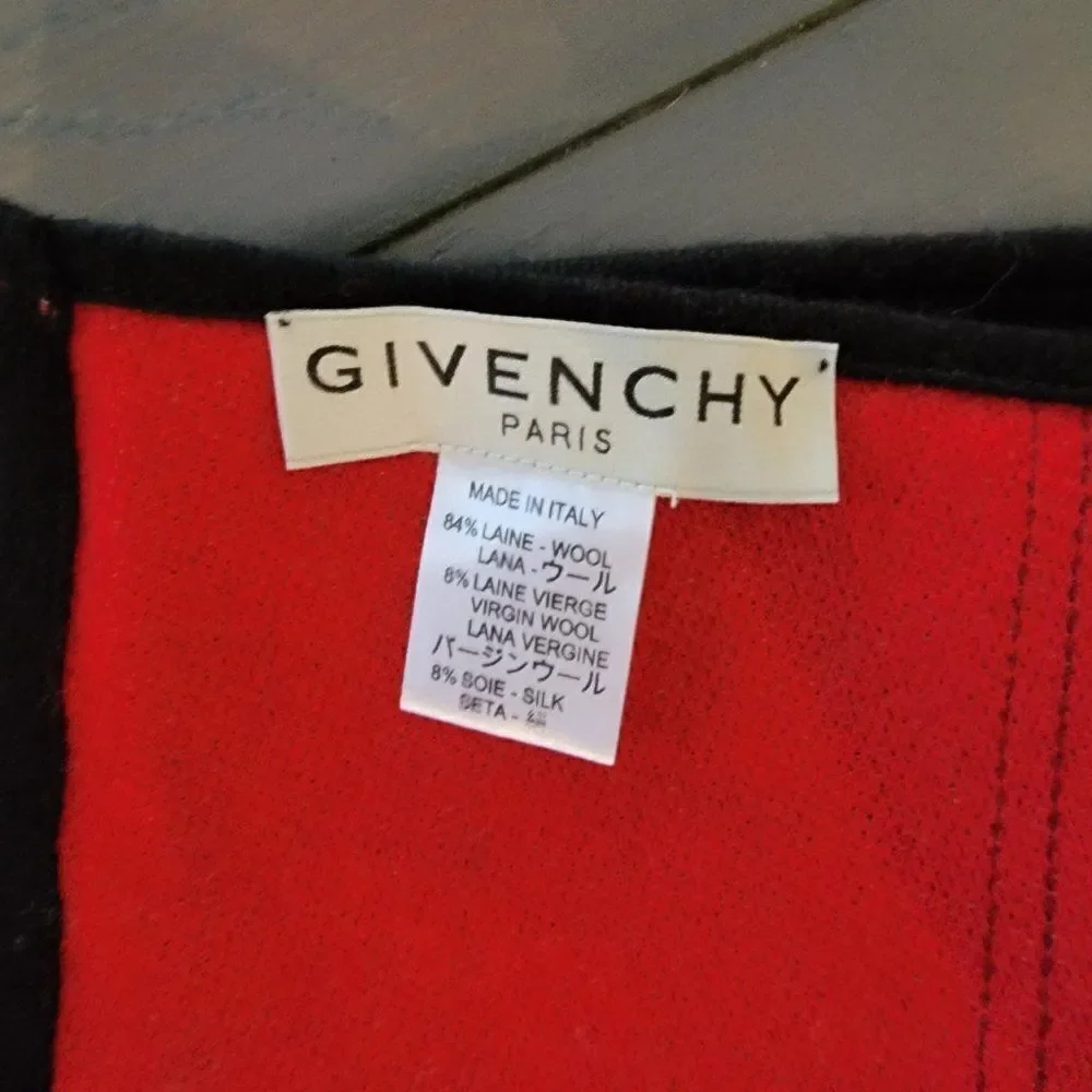 Givenchy Signature degrade ombre logo Wool Scarf men